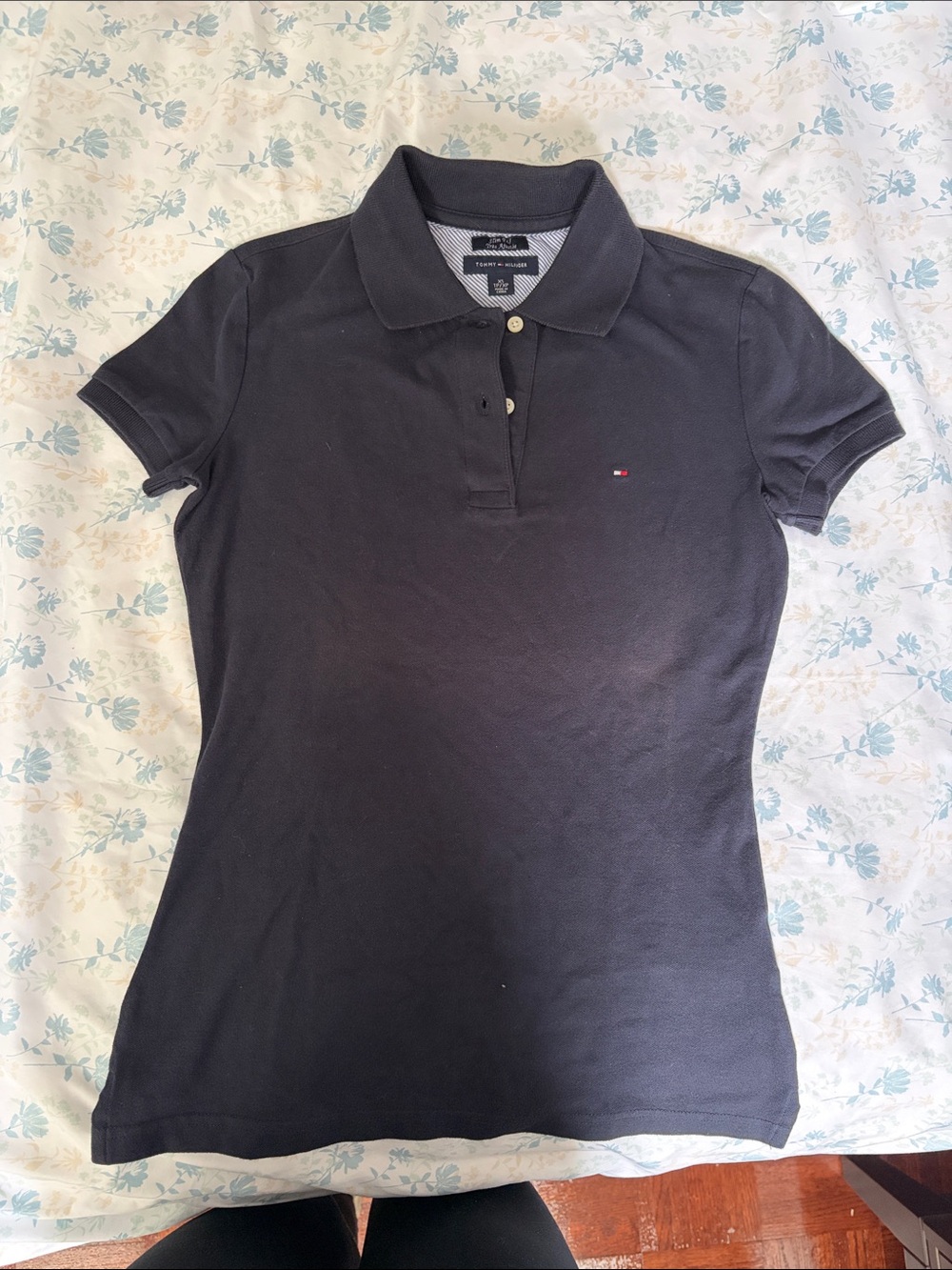 Tommy Hilfiger Black Womens Polo